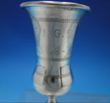Judaica by Unknown Sterling Silver Kiddush Cup with Gold Washed Interior (#6789)