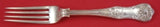 Queens by CJ Vander English Sterling Silver Luncheon Fork 7 1/4" Flatware