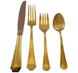 Fairfax by Gorham Sterling Silver Flatware Service 12 Set Gold 48 Pieces