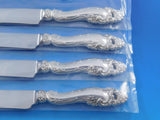 Decor by Gorham Sterling Silver Steak Knife Set 4pc Large Texas Sized Custom 10"