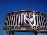 Georgian English Sterling Silver Salt Cellar Master w/Cobalt Glass Liner (#6937)