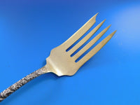 Arlington by Towle Sterling Silver Cold Meat Fork Gold Washed 8 1/2" Serving