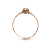 10k Rose Gold Victorian Seed Pearl Ring Hand Engraved Size 6.75 Jewelry (#J6292)