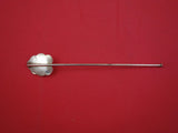 Mexican Sterling Silver Straw / stirrer leaf form  7 1/2"