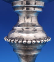 Italian Sterling Silver Goblet with beaded floral & engraved design (#8370)