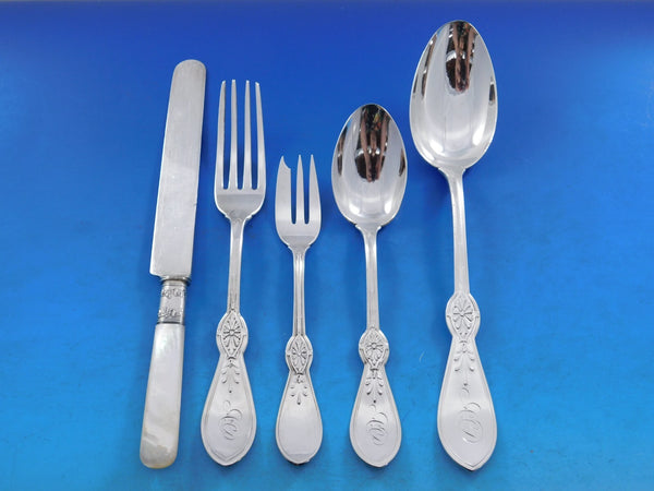 Ionic by Gorham Sterling Silver Flatware Set for 6 Service 33 pieces Early Rare