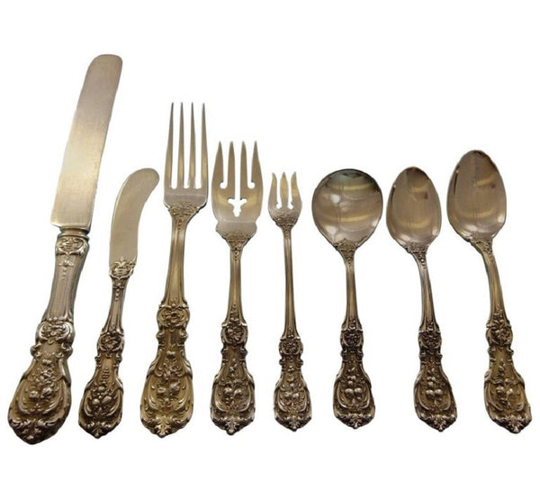 Francis I Old by Reed and Barton Sterling Silver Flatware Set Service 89 Pcs