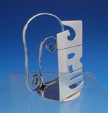 Leonore Doskow Sterling Silver Letter Holder Handwrought 3 1/4" x 2 1/2" (#7884)