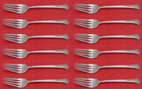 Chippendale by Towle Sterling Silver Salad Fork Set 12 pieces 6 5/8"