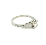 Vintage 14k Gold 1/2 Carat Genuine Natural Diamond Engagement Ring (#J5356)