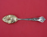 Intaglio by Reed and Barton Sterling Silver Berry Spoon GW Hand Chased w/ Fruit