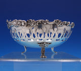 Floral by Theodore Starr Sterling Silver Candy Dish w/Swing Handle #888 (#7782)