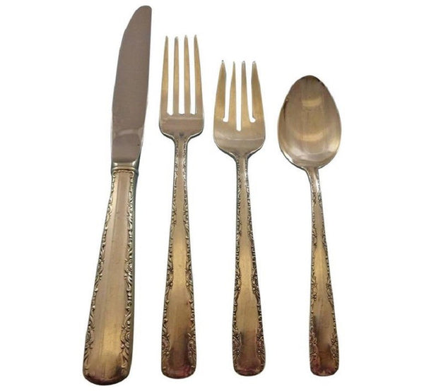 Camellia by Gorham Sterling Silver Flatware Set For 8 Service 32 Pieces