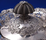 Robert Hendery Canadian Sterling Silver Tea Set 4pc Chased with Ebony  (#7188)