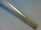 Aegean Weave Gold by Wallace Sterling Silver Flatware Set 6 Service 24 Pieces