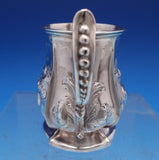 English Victorian Sterling Silver Baby Cup Repousse Flowers Birmingham (#7933)