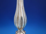 Austrian .812 Silver Candlestick Pair Fluted Design by CS - Vienna 1863 #7068