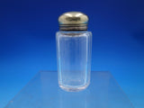 English Victorian Sterling Silver & Glass Dresser Jar Round London 1896 (#6631)