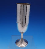 Buccellati Italian Sterling Silver Champagne Flute Hammered 7" x 1 1/2" (#7644)