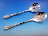 Rose Point by Wallace Sterling Silver Salad Serving Set Pierced Custom 11"