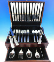 Ashmont Gold by Reed & Barton Sterling Silver Flatware Set for 12 56 pcs Dinner