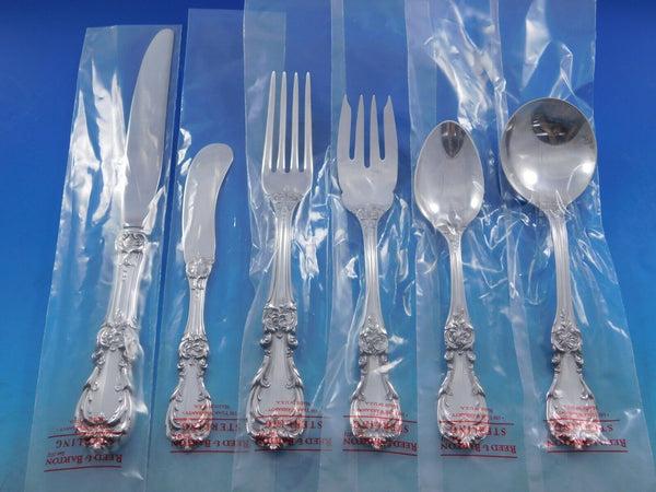 Burgundy by Reed & Barton Sterling Silver Flatware Set for 8 Service 55 pcs New