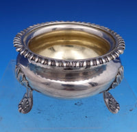 English Victorian Sterling Silver Salt Dip Master Set 2pc GW Interior (#8324)