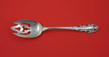 Dresden Scroll by Lunt Sterling Silver Pierced Serving Spoon original 8 1/2"