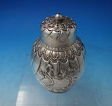 Bigelow Kennard Sterling Silver Tea Caddy 5 1/4" x 3 1/4" 7.3 ozt. c1890 (#6057)