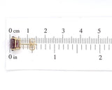14k Yellow Gold 3.43ct TW Oval Genuine Natural Rhodolite Garnet Earrings #J6107