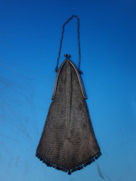 Sterling Silver Mesh Purse circa 1900 2.2 troy ounces 6" x 2" unmarked (#6173)