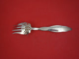 Lily of the Valley by Whiting Sterling Salad Fork fancy splayed 4-Tine  6 1/8"