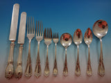 Wellington by Durgin Sterling Silver Flatware Set Service 121 PC Dinner "S" Mono
