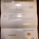 14k Yellow Gold Montana Sapphire and Pearl Bar Pin with GIA Report (#J5644)