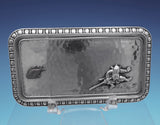 Mixed Metals by Whiting Card Case Hammered Applied Figural Japanese Boat (#8940)