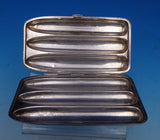 Japanese Sterling Silver Cigar Case Bright-Cut 5 5/8" x 3 1/4" x 7/8" (#8310)