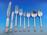 Acanthus by Georg Jensen Sterling Silver Flatware Set Service 100 pcs Dinner XL