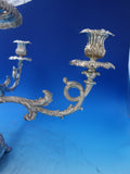Victorian Silverplated Epergne circa 1890 with 4 Arms Grape Motif (#6195)