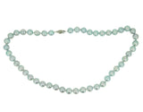 9mm Blue Akoya Strand of Pearls Necklace with 14k White Gold Clasp (#J4576)