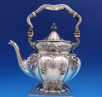 Les Cinq Fleurs by Reed and Barton Sterling Silver Kettle on Stand #95 (#8145)