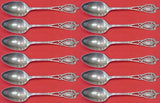 Monticello by Lunt Sterling Silver Teaspoon Set 12 pieces 5 3/4"