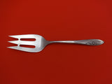 Sculptured Rose by Towle Sterling Silver Cold Meat Fork 9"