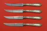 Romaine by Reed & Barton Sterling Silver Steak Knife Set 4pc HHWS Custom 8 1/2"