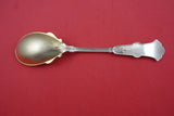 Alhambra by Whiting Sterling Silver Preserve Spoon Pointed Stippled Bowl GW 7"