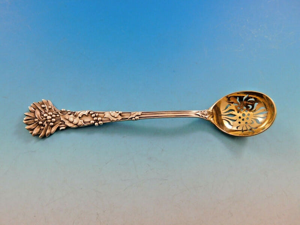 Holly by Tiffany and Co Sterling Silver Olive Spoon GW Floral Pierced 6"