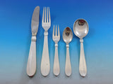 Baronesse by Jens Andersen Sterling Silver Flatware Set Service Danish 44 pcs