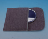 Blackinton Sterling Silver Make-Up Mirror 3 1/8" x 2 1/2" (#8970)