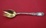 Chrysanthemum by Tiffany Co Sterling Silver Salad Serving Fork 4tine GW 10 1/4"