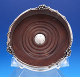 Grape by SJC .950 Silver and Wood Champagne Coaster 2" x 5" (#7787)