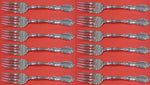 Fontana by Towle Sterling Silver Salad Fork Set 12 pieces 6 1/2"